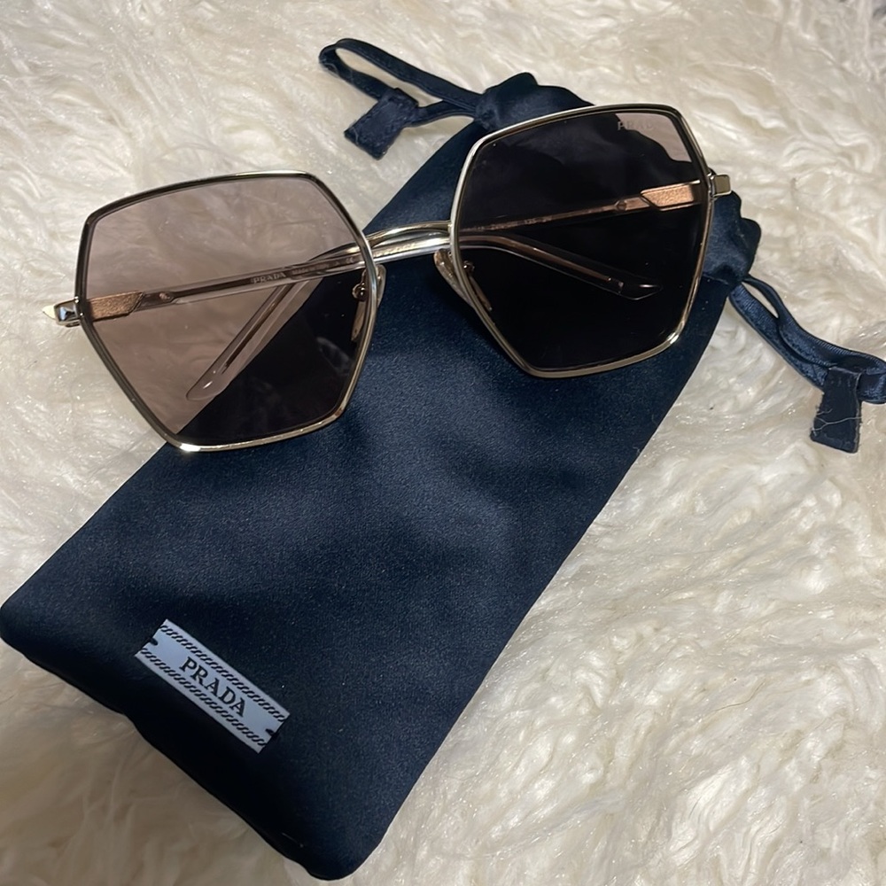 Prada Pale Gold Sunglasses